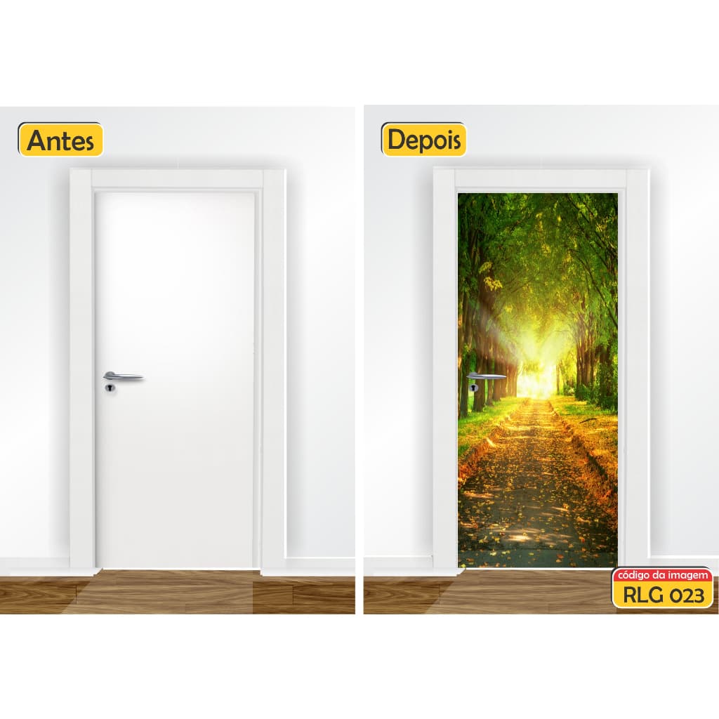 Adesivo Decorativo de Porta Parede Vidro Casa Sala Cozinha Quarto Decoração Religioso 3D RLG 023