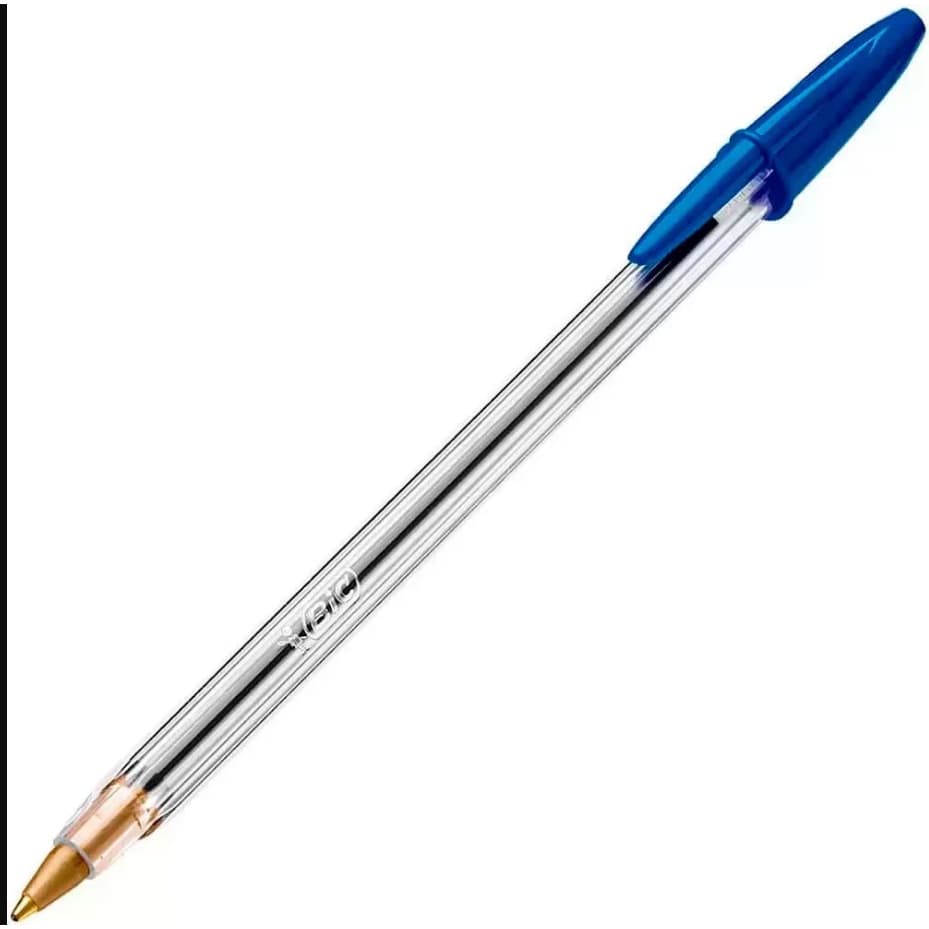 Caneta Esferográfica Média Cristal - Bic Escola Faculdade Documento Papelaria Escritório