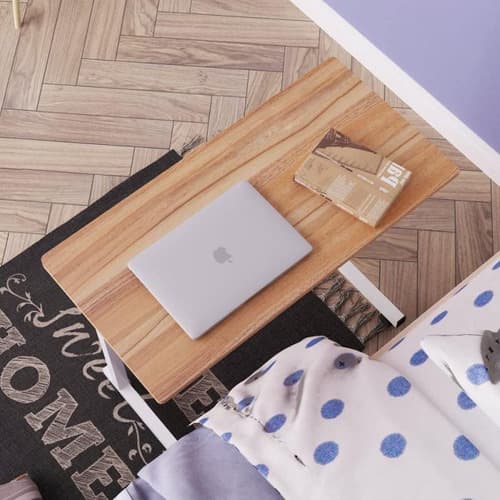 Mesa Mutiuso Mesinha Para Notebook Com Altura Regulavel e Rodinhas Mesa De Apoio Cama Sofá Ajustavel