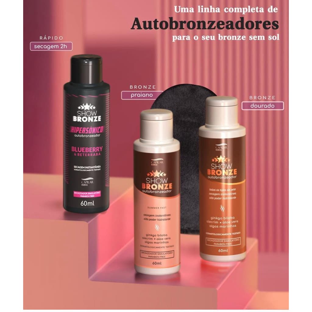 Auto bronzeador Sem Sol Show Bronze 60ml - Escolha o seu