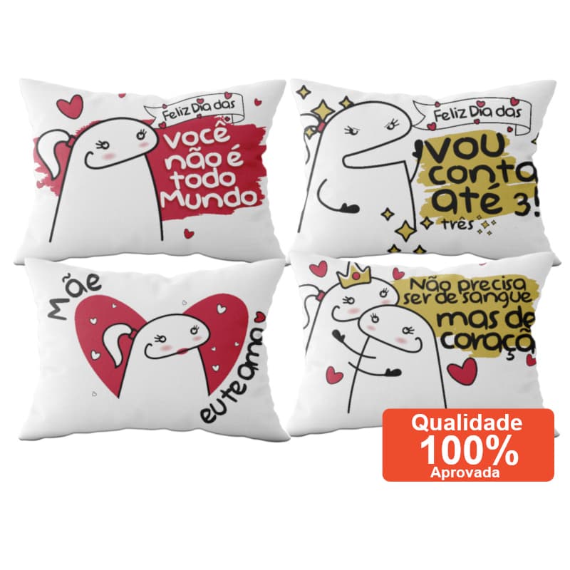 Almofadinha dia das mães Sem Bolso - Preço de Fábrica