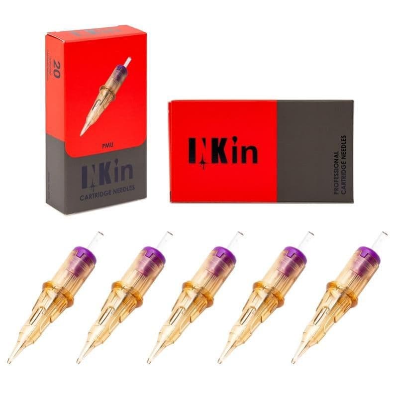 SMP Tatuagem Cartucho tattoo Agulhas Micropigmentação INKIN Permanente Make-Up lábios sobrancelhas eyelinver Microblading 20 Pçs