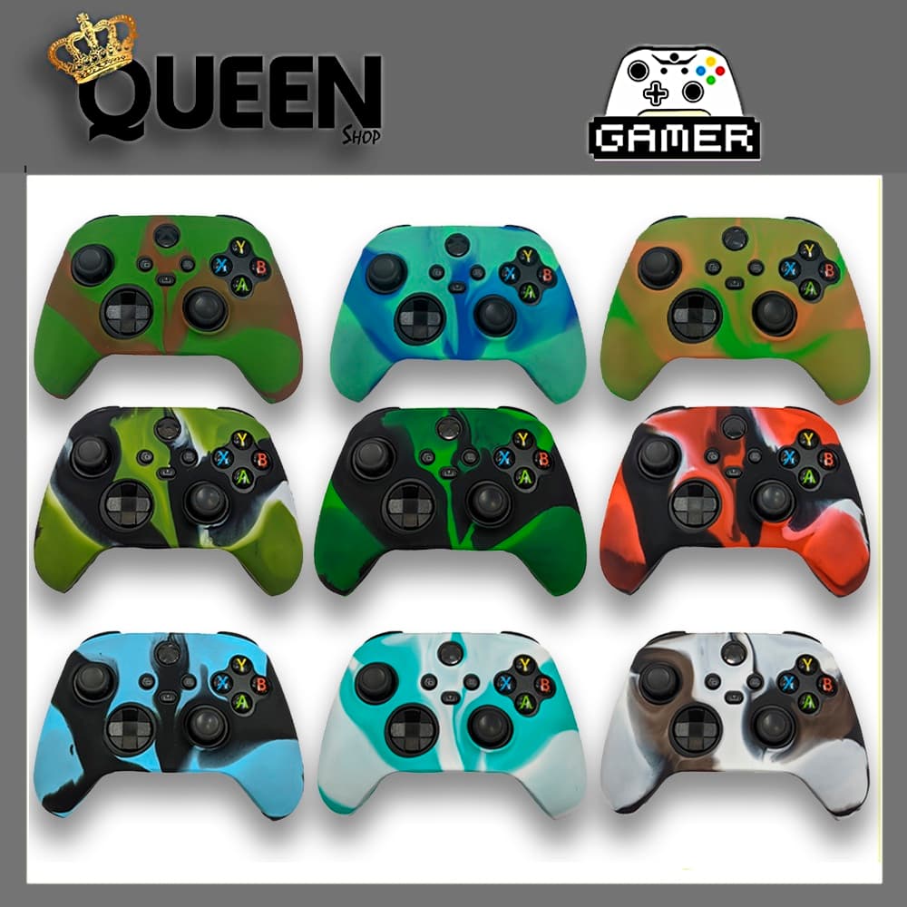 Capa Case Controle NOVO XBOX SERIES S/X Protetora De Silicone Controle lindas cores