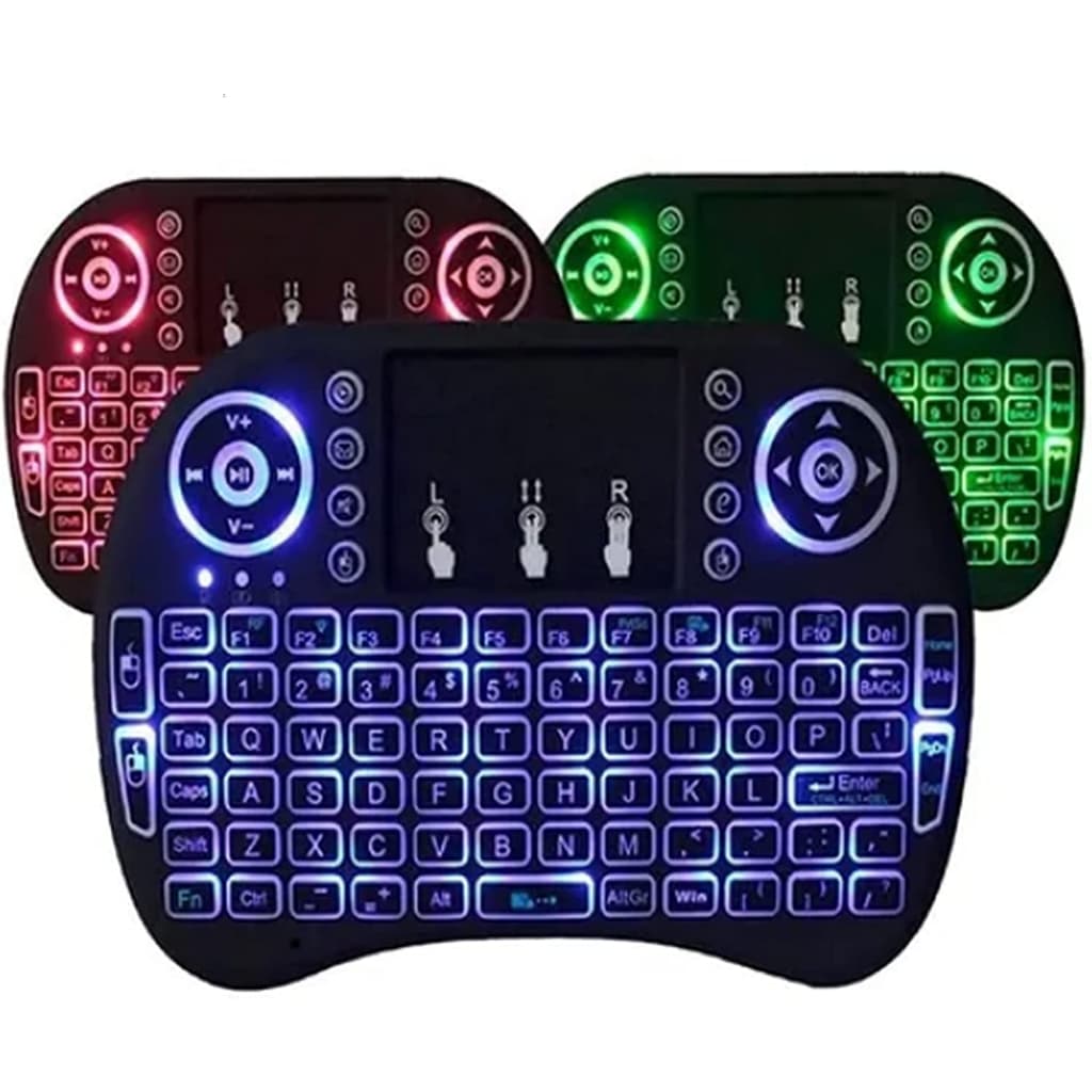 Mini Teclado Controle Sem Fio Para Smart Tv Tv Box Pc