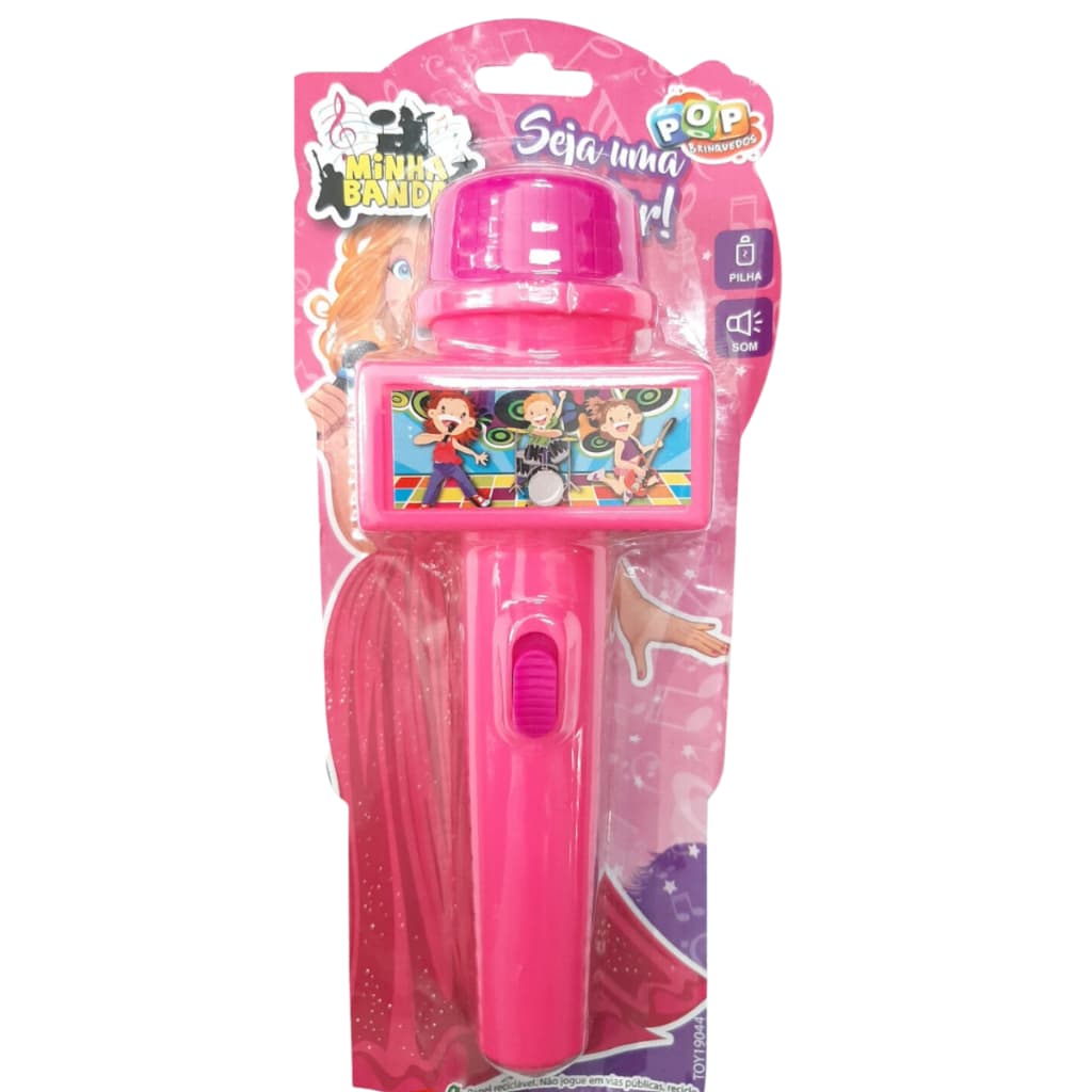 Microfone Infantil Divertido Toca Musica Brinquedo Musical
