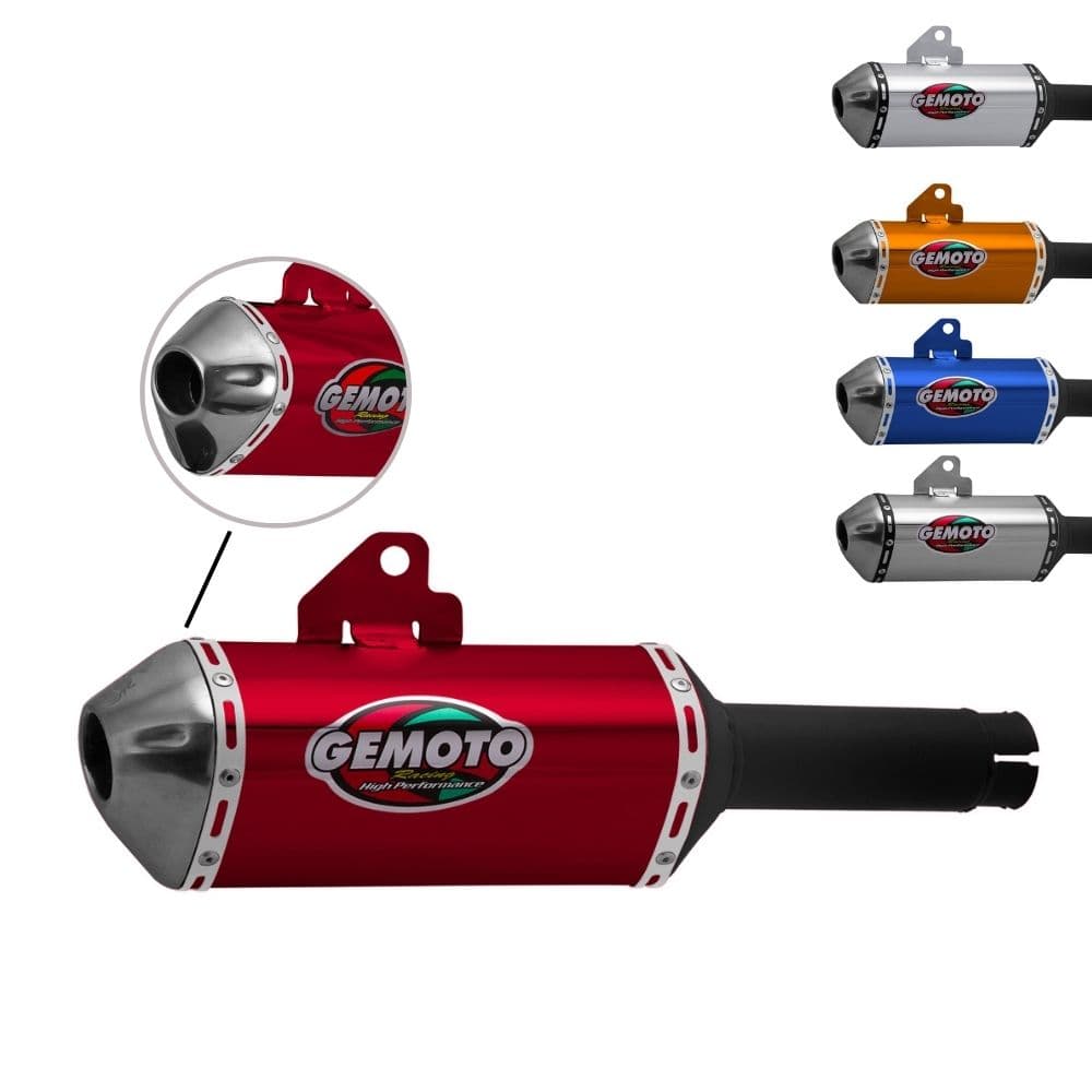 Ponteira Escapamento Escape Moto Gemoto Racing 3 Trioval Twister 2016 2017 2018 2019 2020 Em Aço