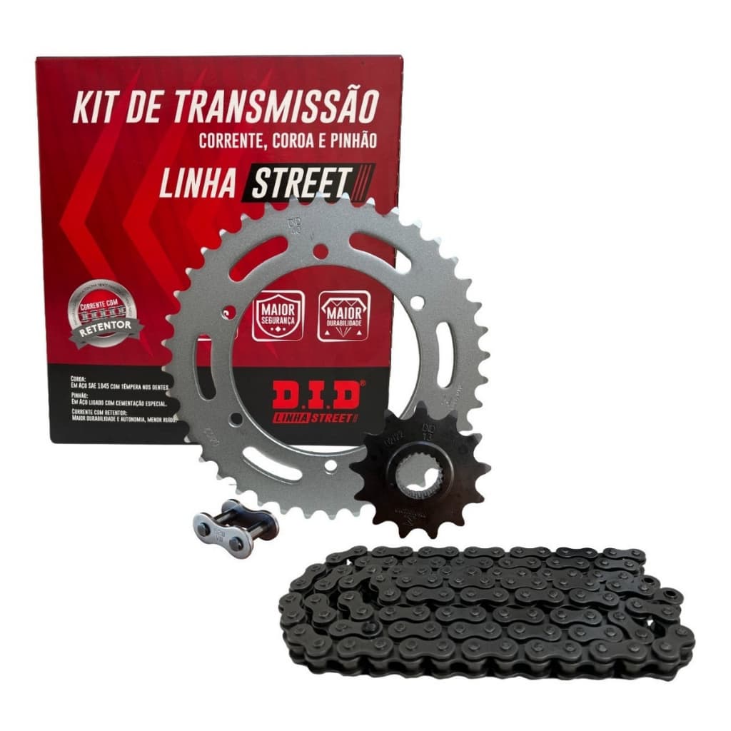 Kit Relação Honda Cb 250f Twister Com Retentor 2016 2018 2020 2022 2024 2025 Original DID