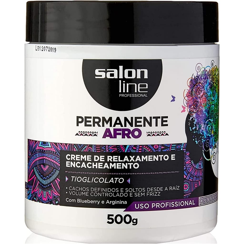 Creme Relaxante Permanente Afro Salon Line 500g Tioglicolato