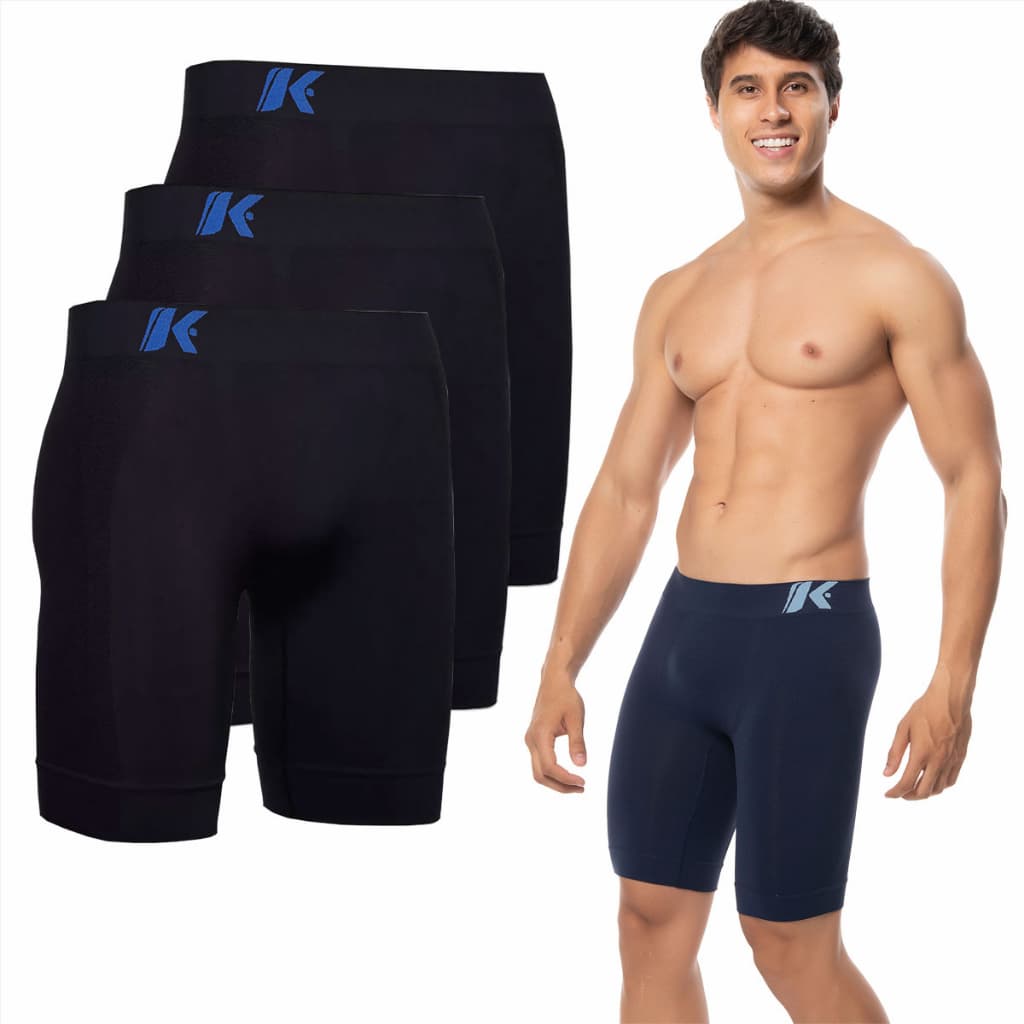 Kit 03 Bermudas Térmica Esportiva Anti Assadura Sem Costura Corrida Keeper