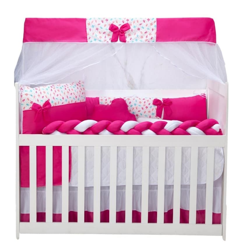 Kit Berço de Menina 11 Peças Padrão Americano (Vários Modelos)