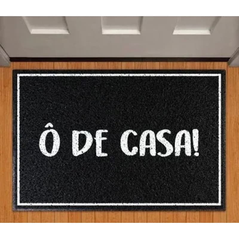 Capacho Tapete Divertido O De Casa! 0,60 cm X 0,40 cm Casa Porta De Entrada.