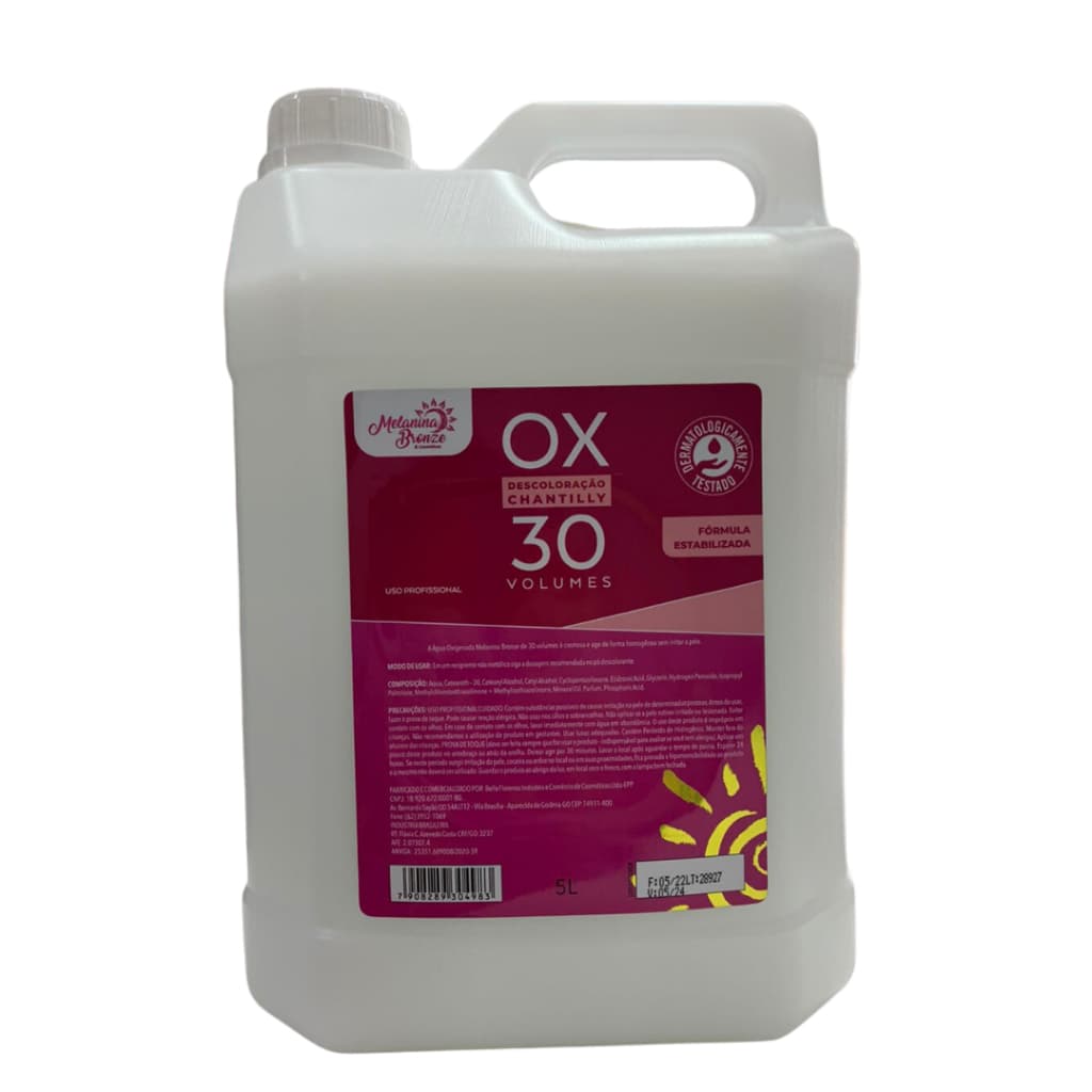 Água Oxigenada OX Chantilly Melanina Bronze 5L