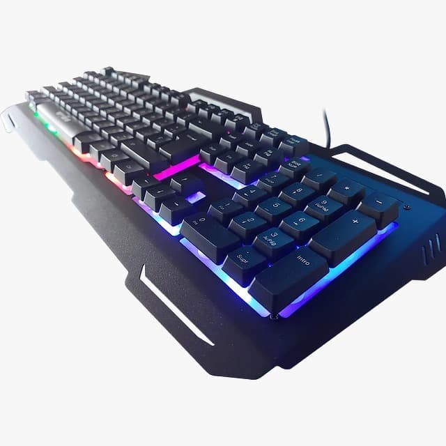 Teclado Gamer Led Luminoso Evolut Eg207 Ranger Abnt BASE EM AÇO