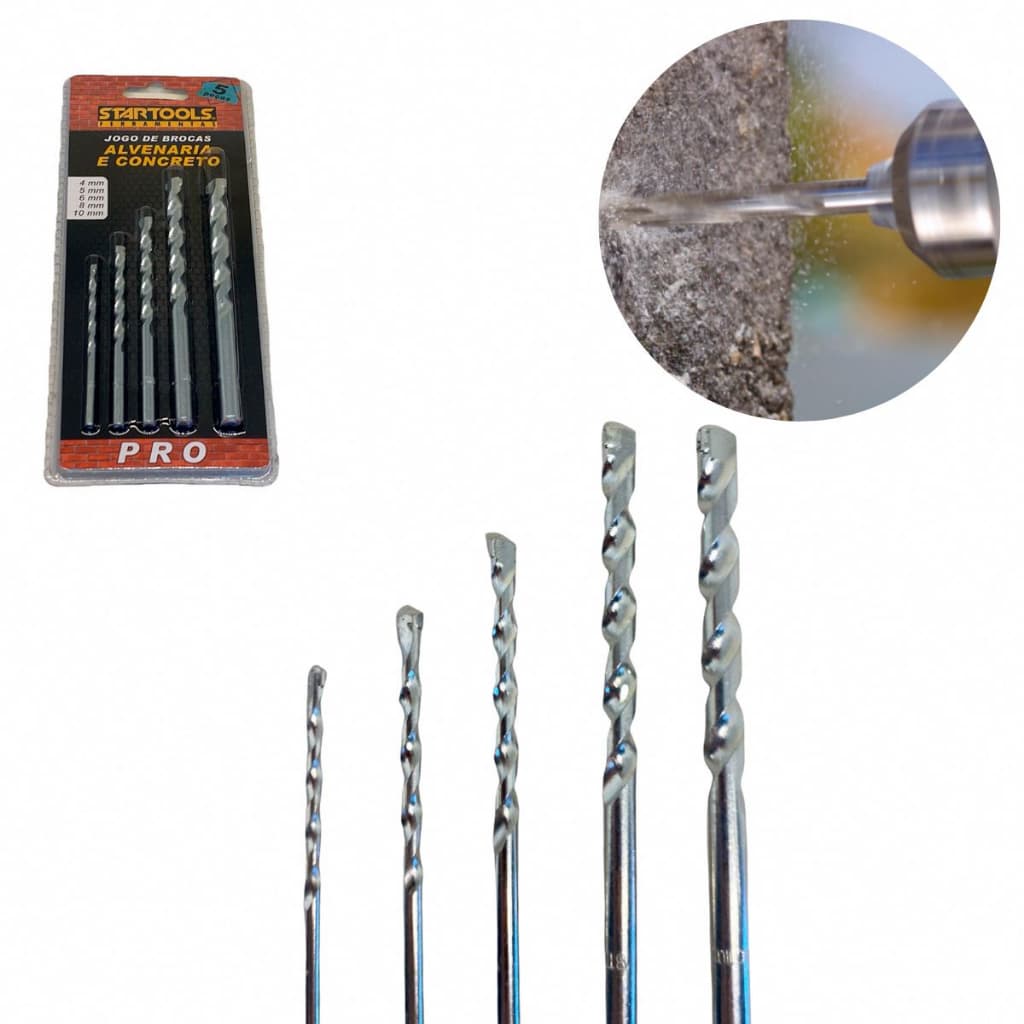 Broca Videa  Profissional Para Concreto alvenaria parede 4mm a 10 mm
