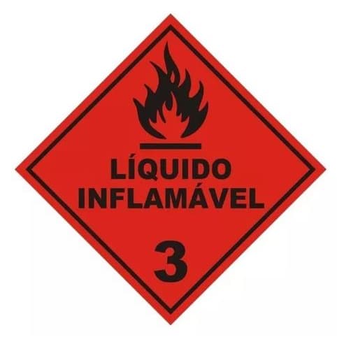 Pictograma Líquido Inflamável 3 - 1010 Unidades