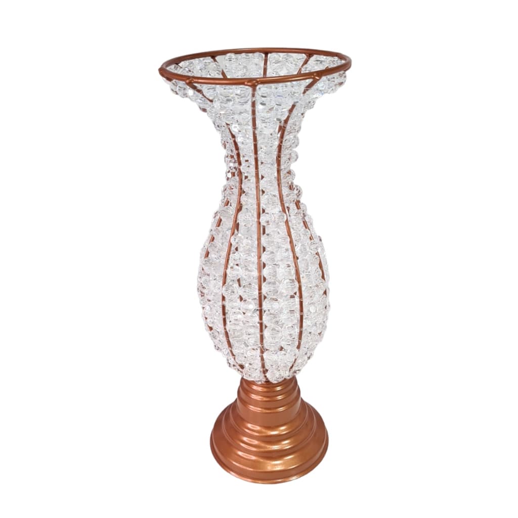 Vasos Pedraria s Luxo Festa Decoração mesa    cotas acrílicos Base cobre
