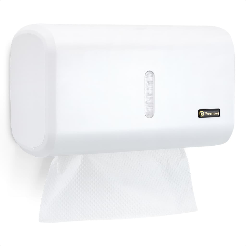 Porta Papel Toalha Compacto Dispenser Papeleira Branco