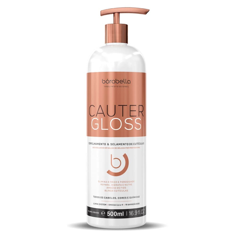 Borabella Cauter Gloss Espelhamento e Blindagem Cuticular 500ml