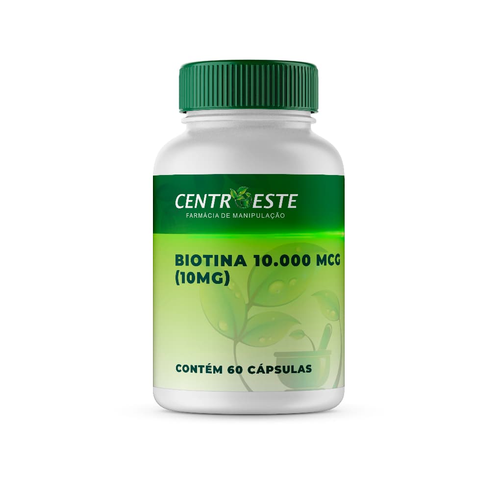 BIOTINA 10.000 MCG (10MG) 60 CÁPSULAS