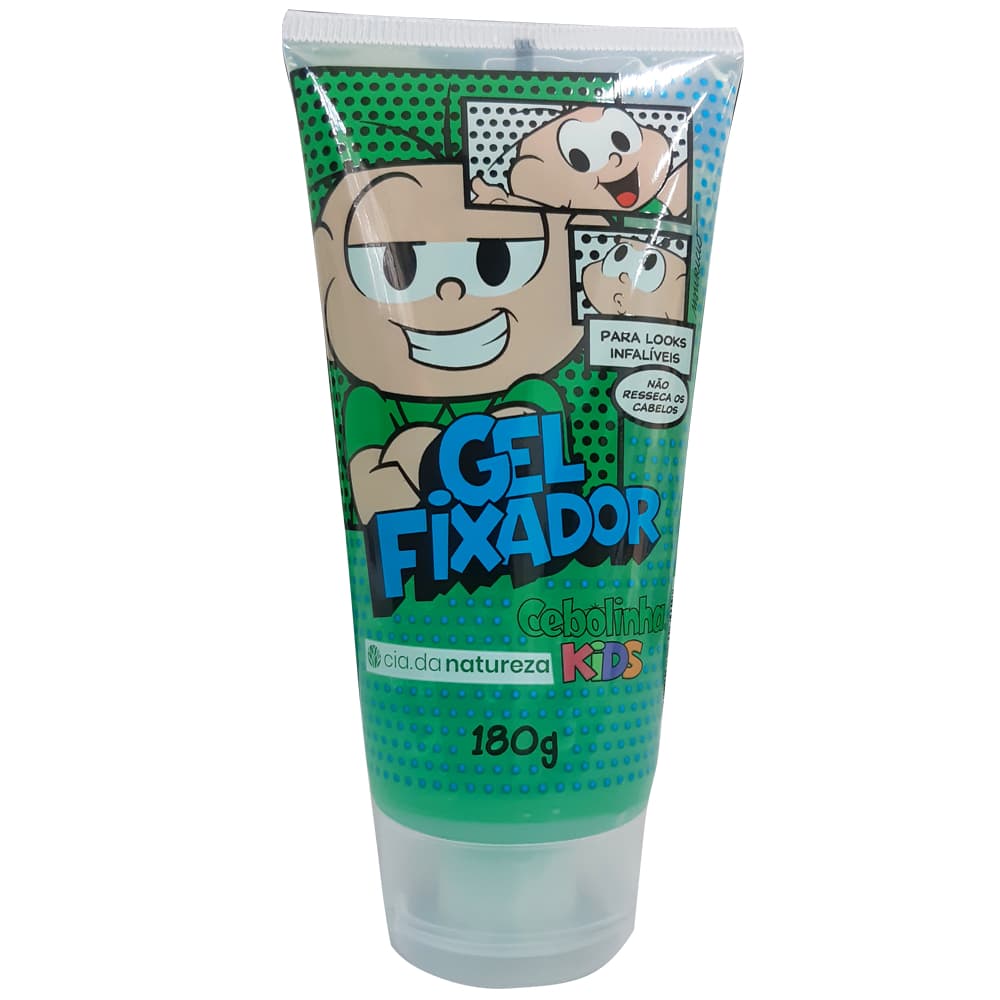Turma da Monica Cebolinha Kids Gel Fixador Para Cabelos 180g