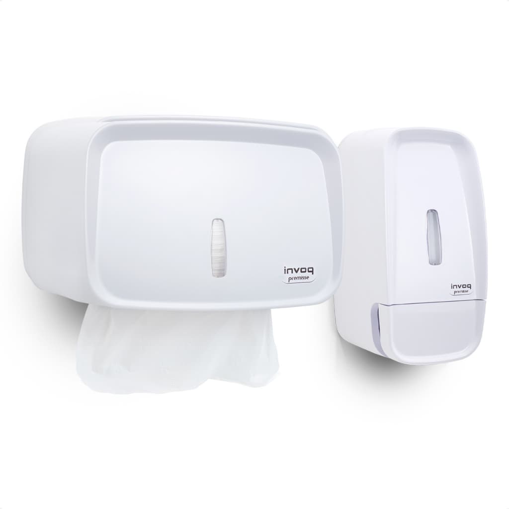 Porta Papel Toalha Saboneteira Liquido Dispenser Invoq Luxo