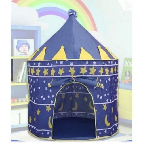 Barraca Infantil Azul,Castelo do príncipe infantil Toca para criança MENINO