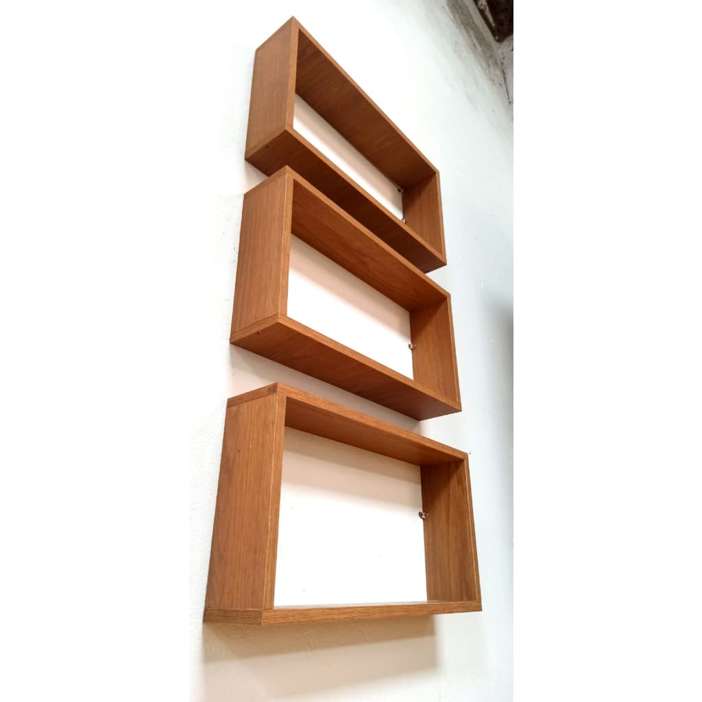 Nichos de Parede Decorativos Retangular MDF FREIJO NATURAL 50X25X10