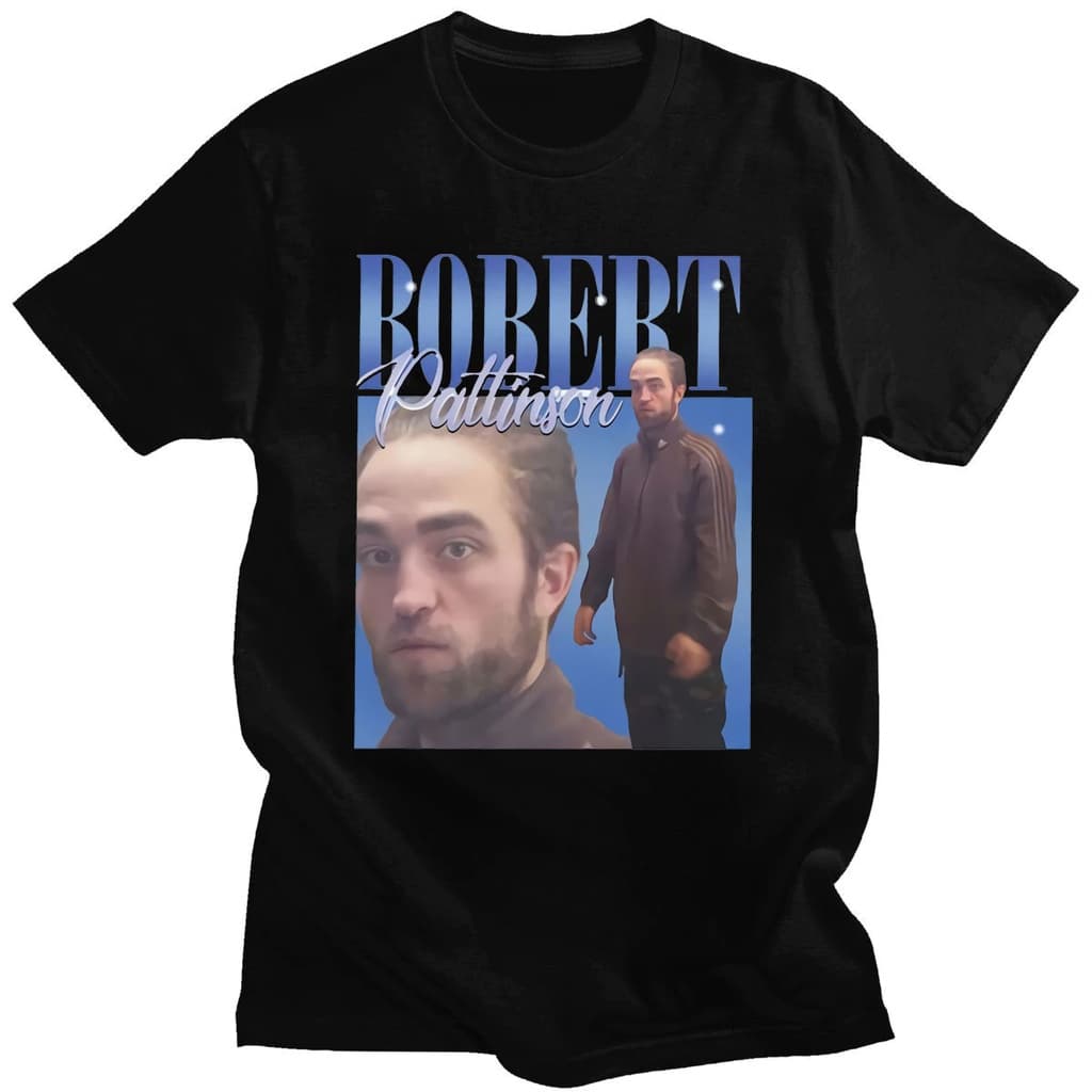 Camiseta Algodão Camisa Unissex Robert Pattinson Ator Cantor Meme Básica