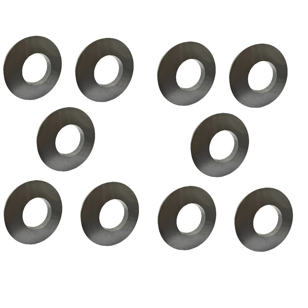 Kit 10 Imã Para Alto Falante Driver Corneta 102mm X 10mm Musicall Magnetizado Furo 56mm