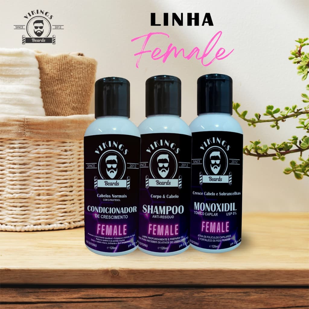 Kit Shampoo e Condicionador e Sérum de Crescimento