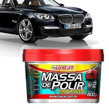 Massa De Polir Carro Tira Riscos Pasta N2 Extra Fina 500g Cera Luxcar