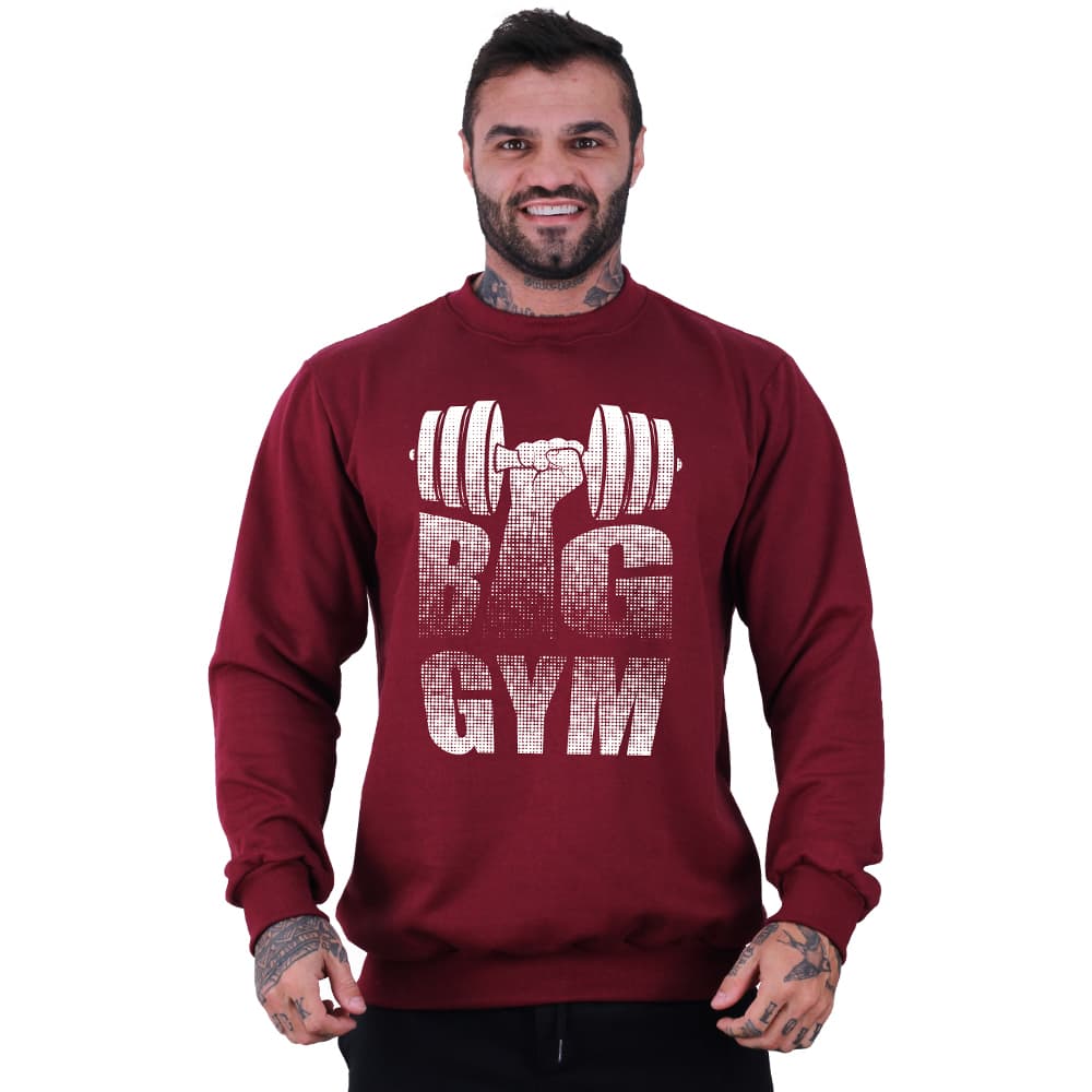 Blusa Moletom Basic Masculina MXD Conceito Sem Touca Caveira Escritas Red Skull Punk