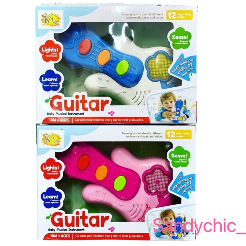 brinquedo de guitarra infantil elétrico mini
