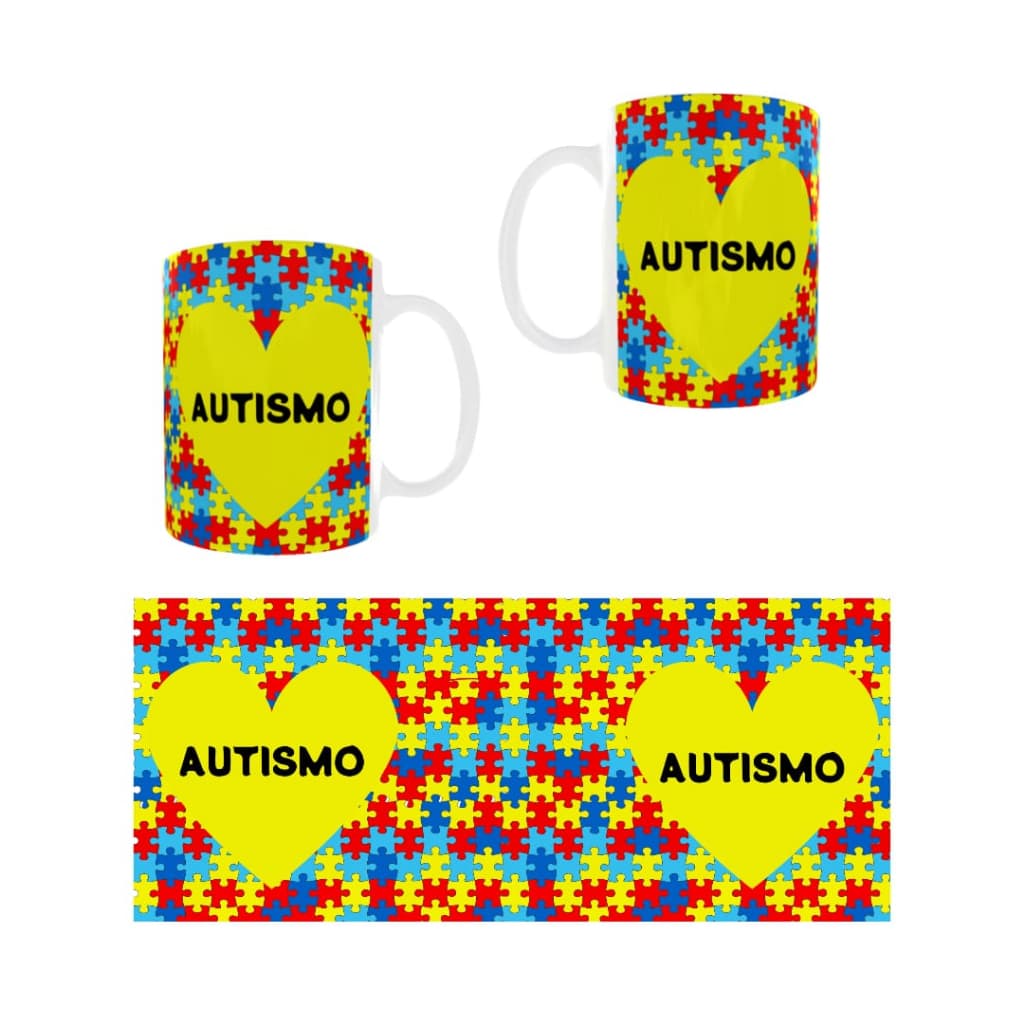 Canecas Personalizadas de Porcelana Autismo TEA