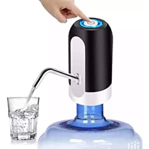 Bomba Elétrica Bebedouro Recarregável USB para Garrafão Galão D'água 5 a 20 Litros