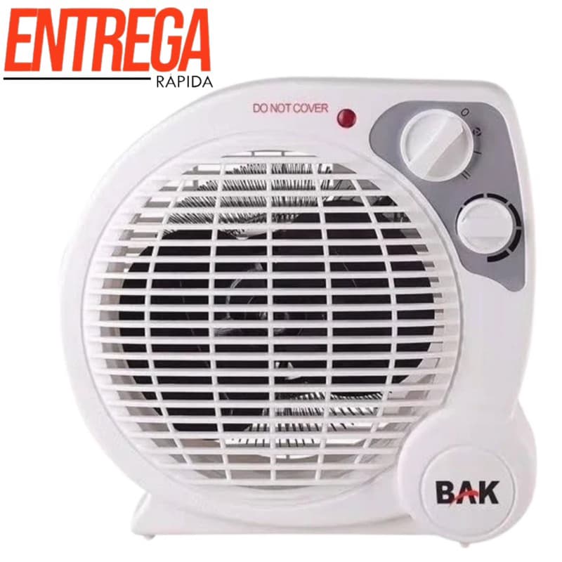 Aquecedor Bak Elétrico Portátil Ventilador 4 Estágios 110v Alça