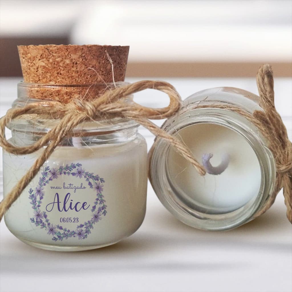 6 Unidades Vela perfumada vela batizado Mini vela aromáticas vela lembrancinha
