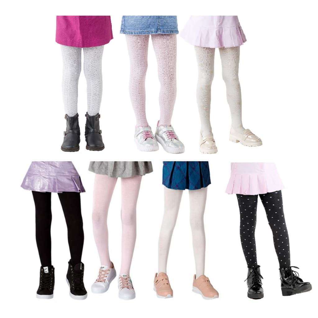 Meia Calça Infantil Feminina 80 Fios Quentinha Algodão Inverno Frio Duck Menina ballet Branca