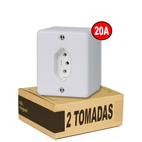 Kit C/2 Tomada De Sobrepor Bipolar 2p+t 20a 250v 63141