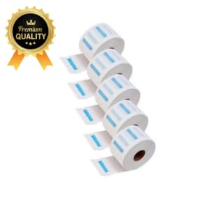 Promoção Gola Higiênica Descartável - Pacote Com 5 Rolos - 500 Unidades, 5 rolos de gola com 100un, Atacado, Barbearia