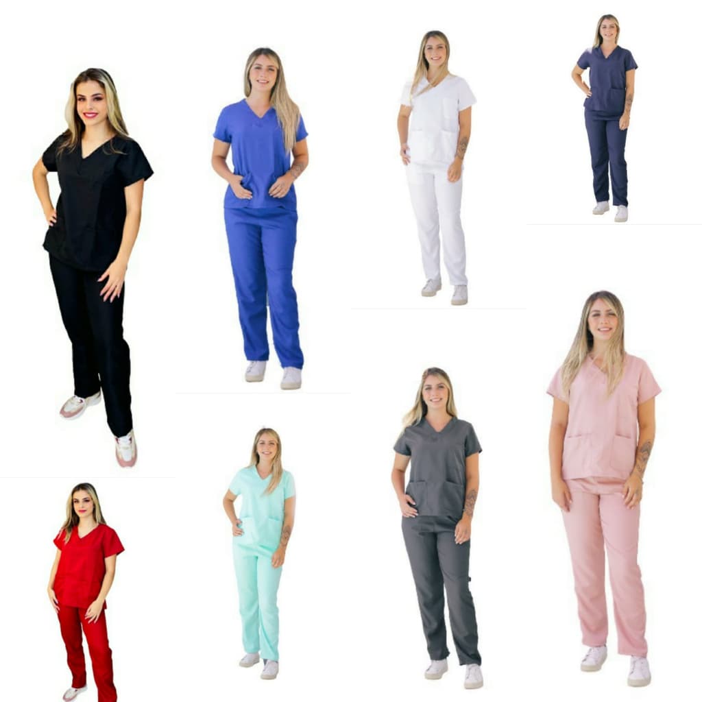 Conjunto Pijama Scrub Hospitalar Cirúrgico Uniforme medico Hospitalar profissional 10