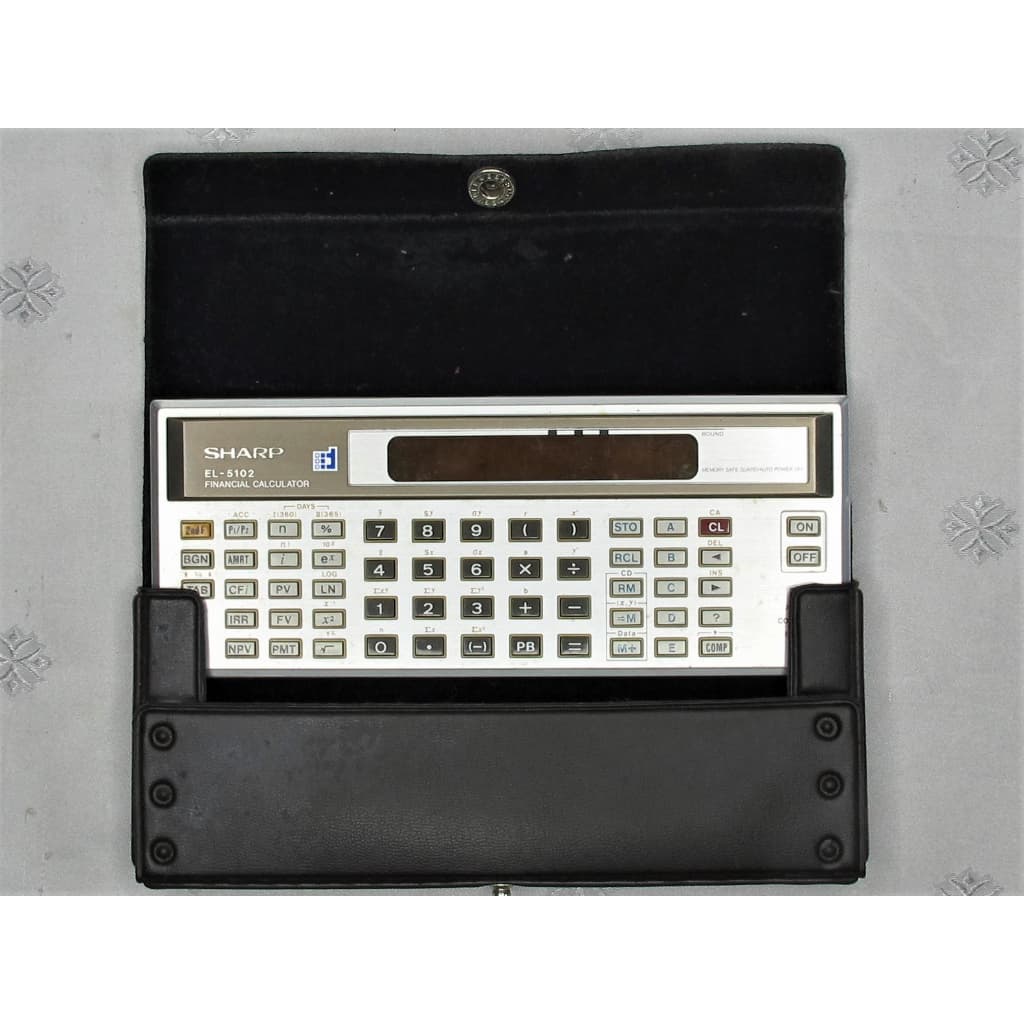 Antiga calculadora financeira - Sharp EL-5102 - Para reparo