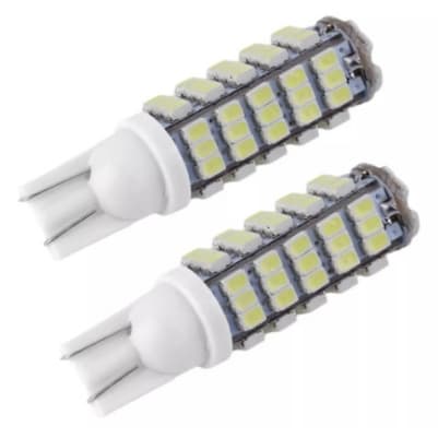 02 Unidade Lâmpada Led Pingo T10 68 Leds Lanterna