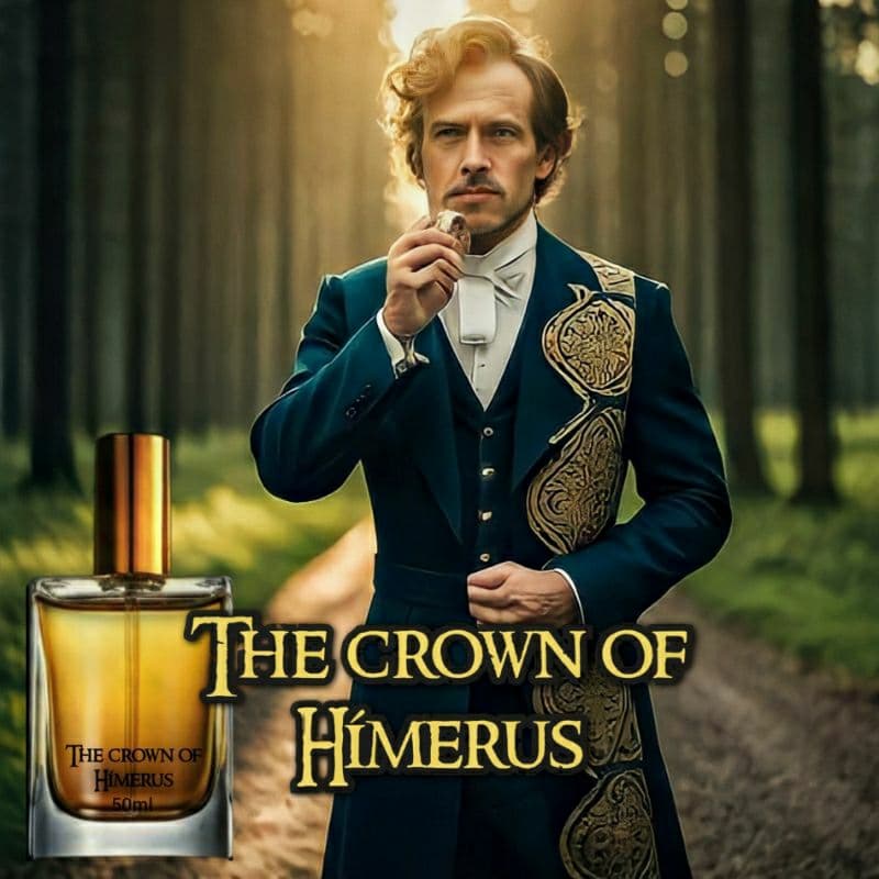 Perfume Masculino/Unissex 50ml THE CROWN OF HÍMERUS, frutado e amadeirado. nota evidente de abacaxi