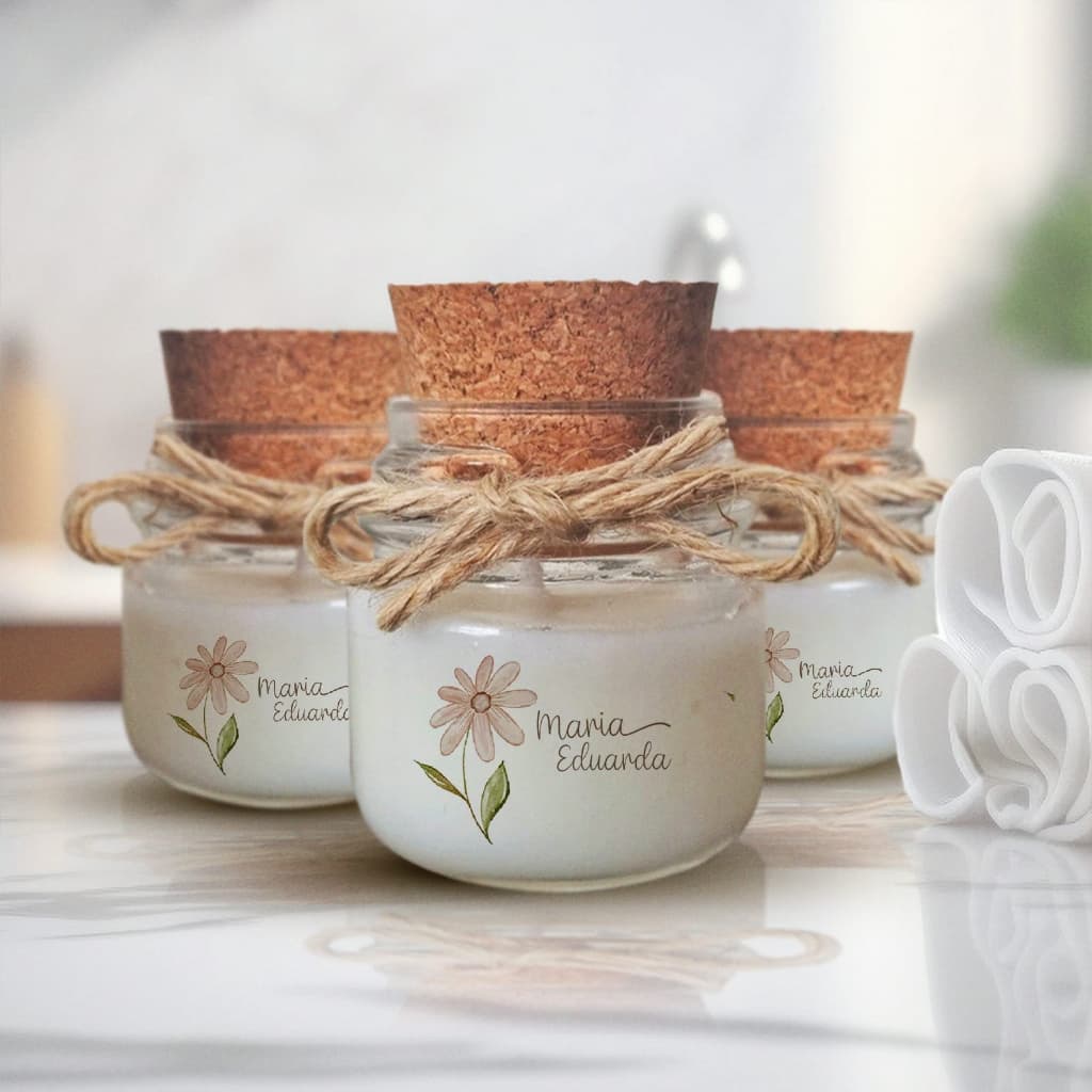 Mini vela aromáticas Vela artesanal perfumada vela lembrancinha 40g kit com 6