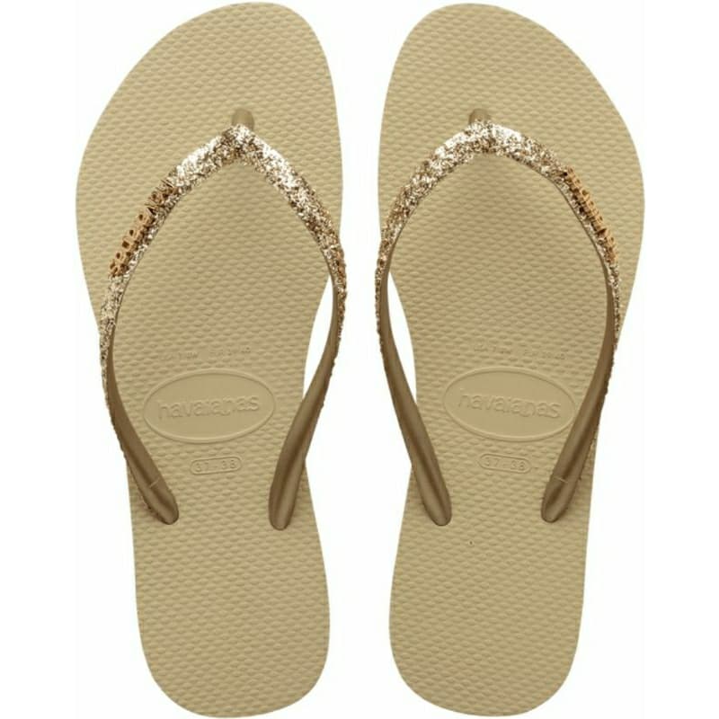 Chinelo Havaianas Slim Brilho II Feminina Infantil Glitter Gliter Praia 2023 Original Praia Tiktok