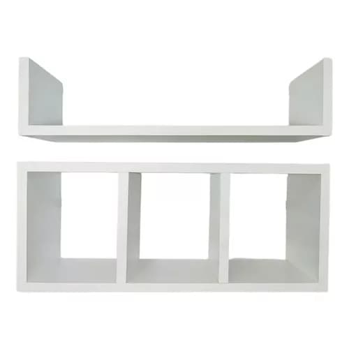 Nicho Prateleira 2 Peças Para Decoração Banheiro Mdf 15 mm
