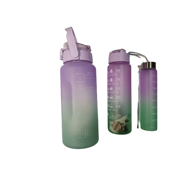 Kit 3 Garrafa Colorida 2 Litros E 900 Ml Pra Academia Cores Aleatorias