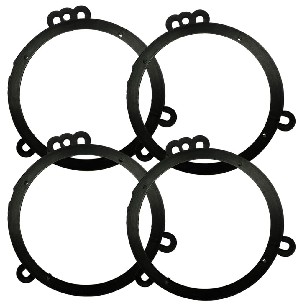 Kit com 4 aro adaptadore para alto-falante 6 polegada TCross New Fiesta Ka Creta Corolla HB20 Etios Mobi Palio