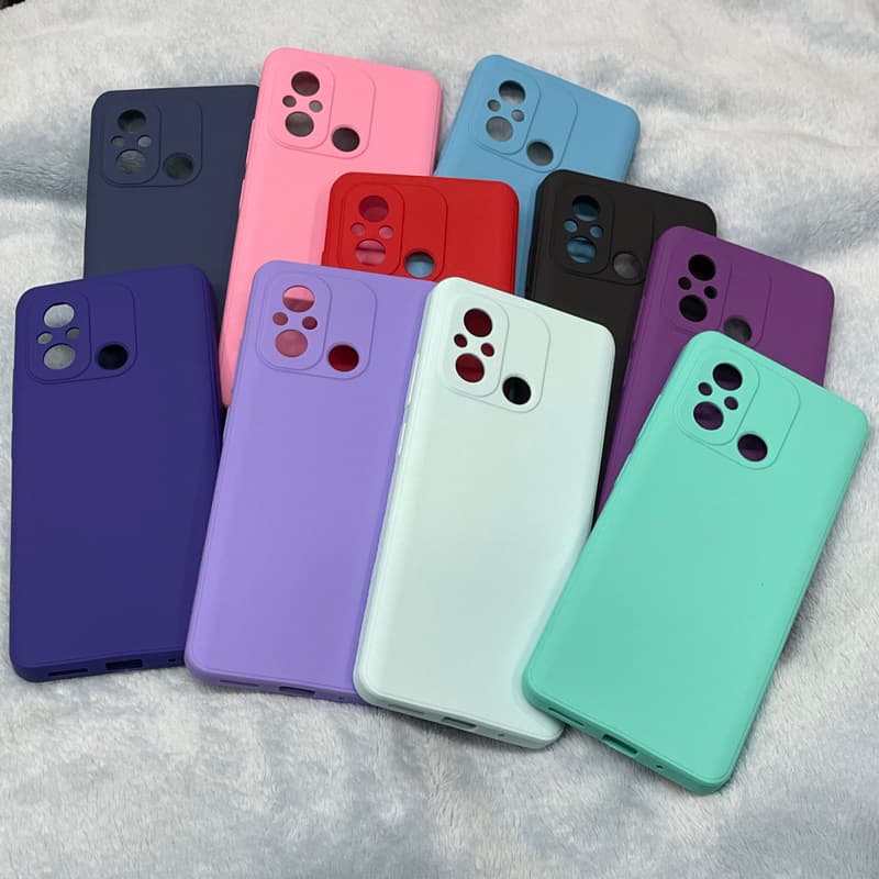 Capinha Capa Para Redmi 12C / Poco C55 silicone case Aveludada